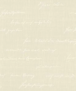 BARBARA Home Tapete Schrift Beige Weiß 522167