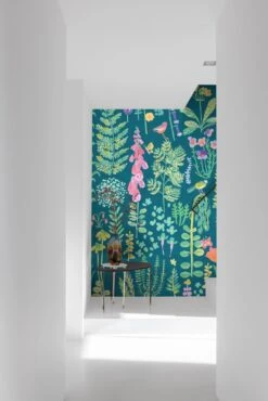 Digitaldruck Blumen Gräser Blau Grün Rosa ML1902 -A Creation Geschaft Digitaldruck Blumen Graeser Blau Gruen Rosa ML1902 63217707