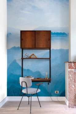 Digitaldruck Landschaft Berge Blau Weiß Petrol ML1101 -A Creation Geschaft Digitaldruck Landschaft Berge Blau Weiss Petrol ML1101 63217697 1