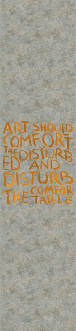 Fototapete Panel Weisheit Street-Art Grau Kupfer 33279