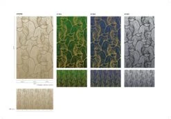 Fototapete Vlies Grafisch Blätter Floral Grün Blau 47241 -A Creation Geschaft Fototapete Vlies Grafisch Blaetter Floral gruen blau 47241 63210692 2