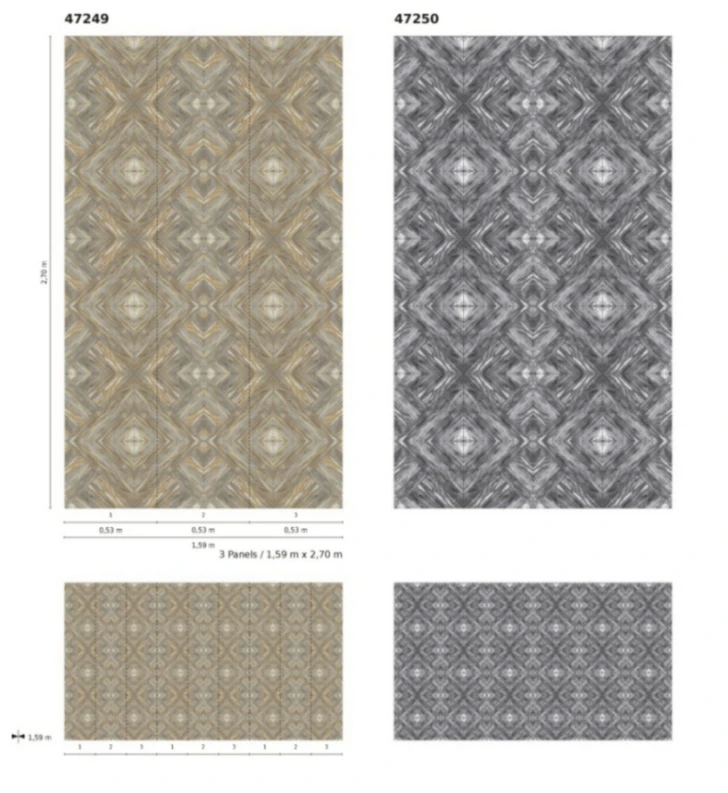 Fototapete Vlies Grafisch Holz-Optik Grau Weiß 47250 5 Fototapete Vlies Grafisch Holz-Optik Grau Weiß 47250 – Bild 3