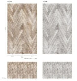 Fototapete Vlies Holz Zick-Zack-Muster Braun 47247 -A Creation Geschaft Fototapete Vlies Holz Zick Zack Muster braun 47247 63210698 1