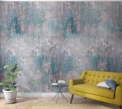 Fototapete Vlies Metall Nieten Industrial Blau 47213