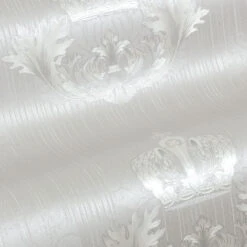 Glööckler Tapete Vlies Krone Barock Hellgrau Glanz 54858 -A Creation Geschaft Harald Gloeoeckler Tapete Vlies Barock Krone hel 2