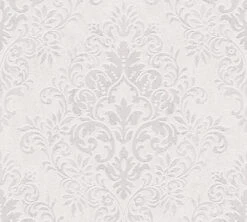 Jette Joop Tapete Vlies Barock Grauweiß Metallic 33924-6