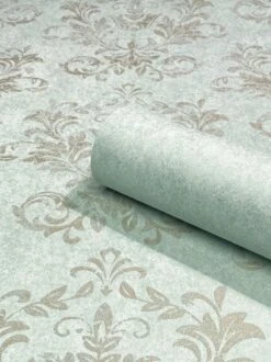 Marburg Vliestapete Grün Grau Damast 34009 Habitat