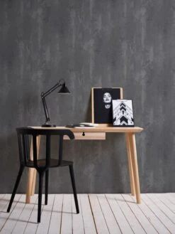 Tapete Vlies 37412-3 Einfarbig Meliert Dunkelgrau -A Creation Geschaft Tapete Vlies 37412 3 Einfarbig meliert dunkelgrau 63202685 2