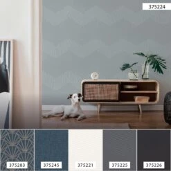 A.S. Creation Tapete Vlies 37522-4 Geometrisch Blau Grau -A Creation Geschaft Tapete Vlies 37522 4 Geometrisch blau grau 63206032 3