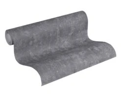 A.S. Creation Tapete Vlies Beton-Optik Used Dunkelgrau Glanz 2307-20