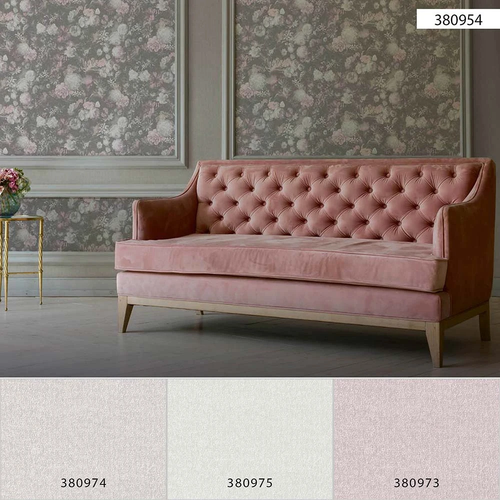 Tapete Vlies Blüten Blumen Floral Grau Rosa 38095-4 7 Tapete Vlies Blüten Blumen Floral Grau Rosa 38095-4 – Bild 5