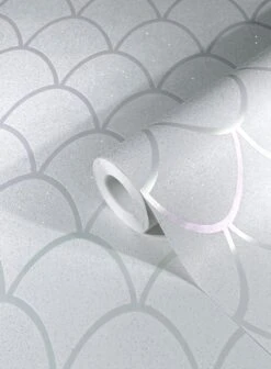 Tapete Vlies Geometrie Bögen Glitzer Weiß 32720 -A Creation Geschaft Tapete Vlies Geometrie Boegen Glitzer weiss 32720 63208527 3