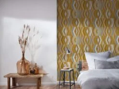 A.S. Creation Tapete Vlies Grafisch Rauten Gelb Braun Beige 37533-3 -A Creation Geschaft Tapete Vlies Grafisch Rauten gelb braun beige 37533 3 63204377 3