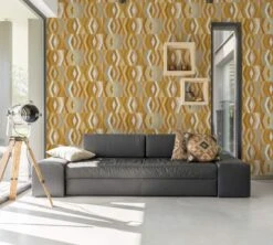 A.S. Creation Tapete Vlies Grafisch Rauten Gelb Braun Beige 37533-3 -A Creation Geschaft Tapete Vlies Grafisch Rauten gelb braun beige 37533 3 63204377 4