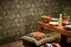 Tapete Vlies Kacheln Vintage Türkis Braun Beige 37391-1 -A Creation Geschaft Tapete Vlies Kacheln Vintage tuerkis braun beige 37391 1 63202472 1