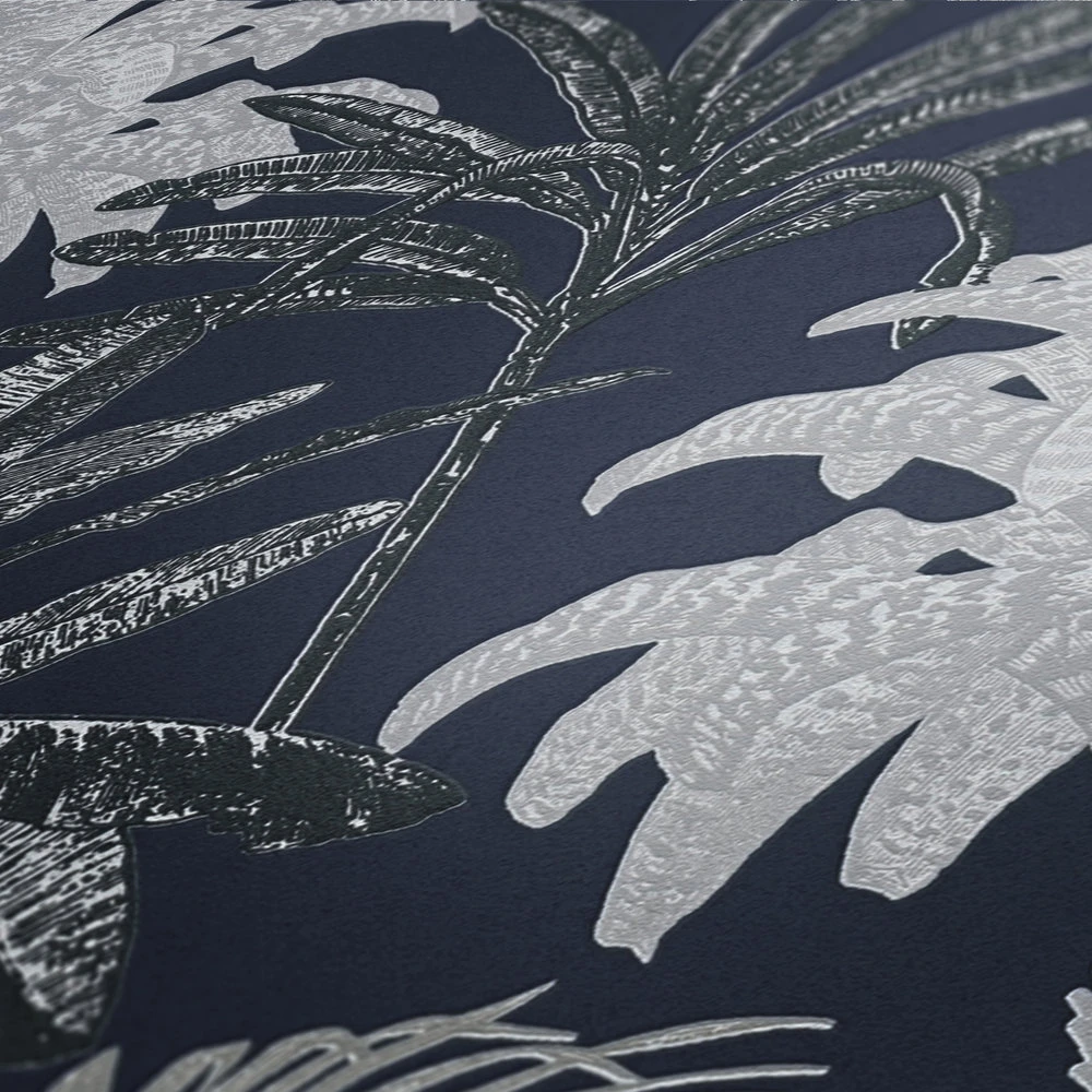 A.S. Creation Tapete Vlies Michalsky Floral Palmen Dunkelblau 37983-5 5 A.S. Creation Tapete Vlies Michalsky Floral Palmen Dunkelblau 37983-5 – Bild 3