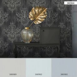 Tapete Vlies Ornamente Barock Anthrazit Gold 38096-4 -A Creation Geschaft Tapete Vlies Ornamente Barock anthrazit gold 38096 4 63209840 1