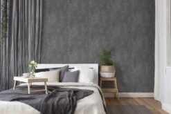 Tapete Vlies Putz-Optik Struktur Anthrazit Gold 38195-1 -A Creation Geschaft Tapete Vlies Putz Optik Struktur anthrazit gold 38195 1 63209695