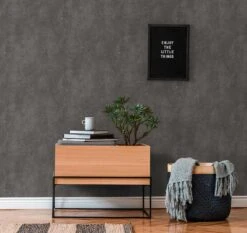 Tapete Vlies Putz-Optik Struktur Anthrazit Gold 38195-1 -A Creation Geschaft Tapete Vlies Putz Optik Struktur anthrazit gold 38195 1 63209695 1