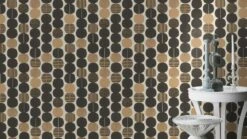 Tapete Vlies Rasch Grafik Kreise Schwarz Gold 539738 -A Creation Geschaft Tapete Vlies Rasch Grafik Kreise schwarz gold 539738 63208801 1