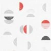 Tapete Vlies Rasch Halbkreise Prego Weiß Rot 500530 -A Creation Geschaft Tapete Vlies Rasch Halbkreise Prego weiss rot 500530 63212094