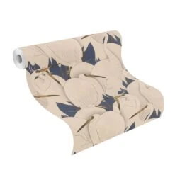 Tapete Vlies Rasch Reiher Grau Blau 409550