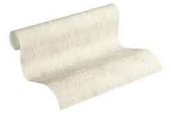 Tapete Vlies Retro Grauweiss Silber Metallic 37427-1