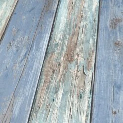 Tapete Vlies Vintage Holz-Optik Blau Braun 10200-08 -A Creation Geschaft Tapete Vlies Vintage Holz Optik blau braun 10200 08 63209921 2