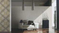 Versace Home Tapete Used Design Weiß-grau Glanz 34903-4 -A Creation Geschaft Versace Home Tapete Used Design weissgrau Glanz 1