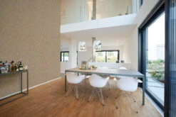 A.S. Creation Vliestapete Putzoptik Shabby Grau Gold Metallic 38969-1