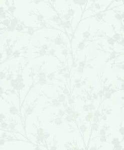 Vliestapete Ivy Floral Weiß 82313 Novamur