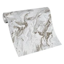 Vliestapete Marmor Optik Grau Weiß Gold Metallic 10318-10 -A Creation Geschaft Vliestapete Marmor Optik Grau Weiss Gold Metallic 10318 10 63216222 2