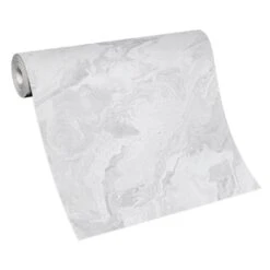 Vliestapete Marmor Optik Weiß Silber Metallic 10318-14 -A Creation Geschaft Vliestapete Marmor Optik Weiss Silber Metallic 10318 14 63216224 2