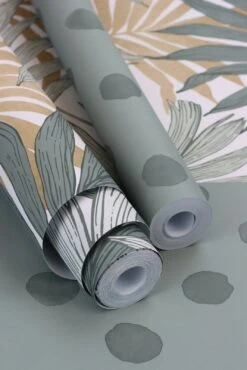 Rasch Tapete Landhaus Stil Palmen Olivgrün 252651 -A Creation Geschaft rasch Tapete Landhaus Stil Palmen Gruen 252651 63212662 5